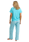 Indigo Sky Pineapple Print Pyjama Set, Blue