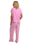 Indigo Sky Pineapple Print Pyjama Set, Pink