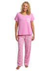 Indigo Sky Pineapple Print Pyjama Set, Pink