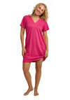 Indigo Sky Vibrant Short Sleeve Nightdress, Pink