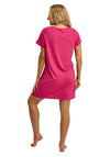 Indigo Sky Vibrant Short Sleeve Nightdress, Pink