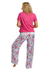 Indigo Sky Vibrant Floral Pyjama Set, Pink