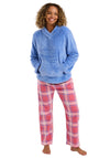 Indigo Sky Check Pyjama Set, Blue