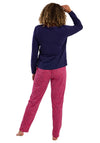 Indigo Sky Animal Print Pyjama Set, Navy