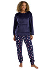 Indigo Sky Dog Print Pyjama Set, Navy