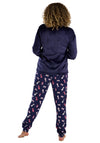 Indigo Sky Dog Print Pyjama Set, Navy