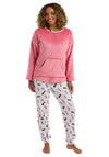 Indigo Sky Dog Print Pyjama Set, Pink