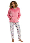 Indigo Sky Dog Print Pyjama Set, Pink