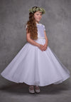 Isabella IS25354 Communion Dress, White