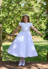 Isabella IS26370 Communion Dress, White