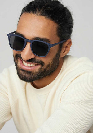 IZIPIZI #E Sunglasses, Navy Blue