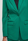 ICHI Kate Lapel Collar Blazer, Cadmium Green