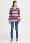 Ichi Striped Jumper, Purple Multi