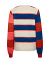 Ichi Contrast Colour Block Sleeve Jumper, Multi