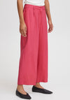 Ichi Crinkle Texture Culottes, Carmine