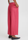 Ichi Crinkle Texture Culottes, Carmine