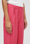 Ichi Crinkle Texture Culottes, Carmine