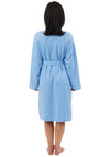 Indigo Sky Long Sleeve Waffle Dressing Gown, Blue
