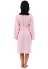 Indigo Sky Long Sleeve Waffle Dressing Gown, Pink