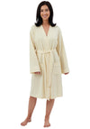 Indigo Sky Long Sleeve Waffle Dressing Gown, Yellow