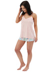 Indigo Sky Tropical Short Pyjama Set, Pink