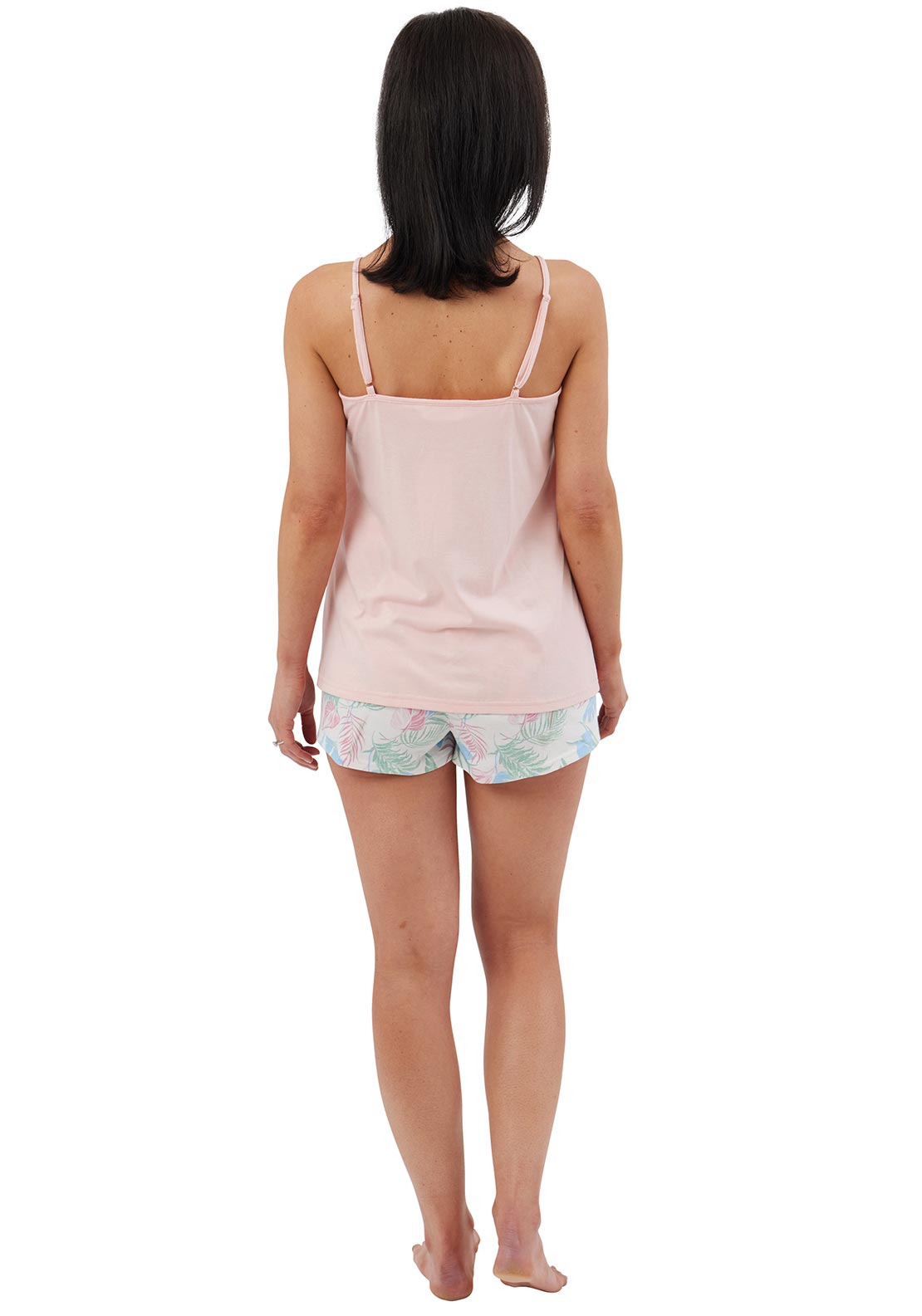 Indigo Sky Tropical Short Pyjama Set, Pink