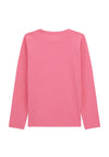 Guess Older Girls Long Sleeve Sequin Top, Pink