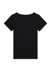 Guess Older Girl Ribbed Short Sleeve Tee, Black