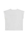 Guess Older Girl Sequin Short Sleeve Tee, White