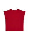 Guess Older Girl Sequin Short Sleeve Tee, Red