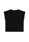 Guess Older Girl Sequin Short Sleeve Tee, Black