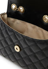 Guess Older Girl Quilted Shoulder Bag with Coin Purse, Black