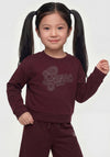 Guess Older Girl Long Sleeve Sweater, Wine