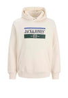 Jack & Jones Frederiksberg Graphic Box Hoodie, Off White