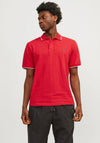 Jack & Jones Logo Polo Shirt, True Red