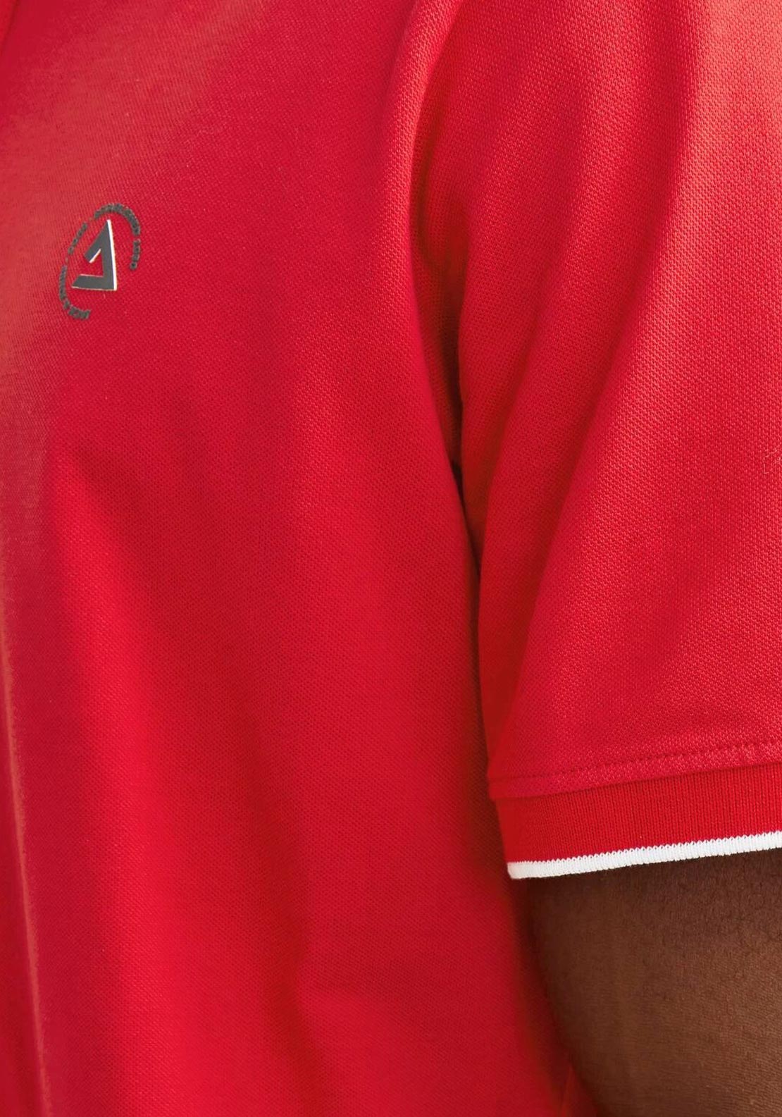 Jack & Jones Logo Polo Shirt, True Red