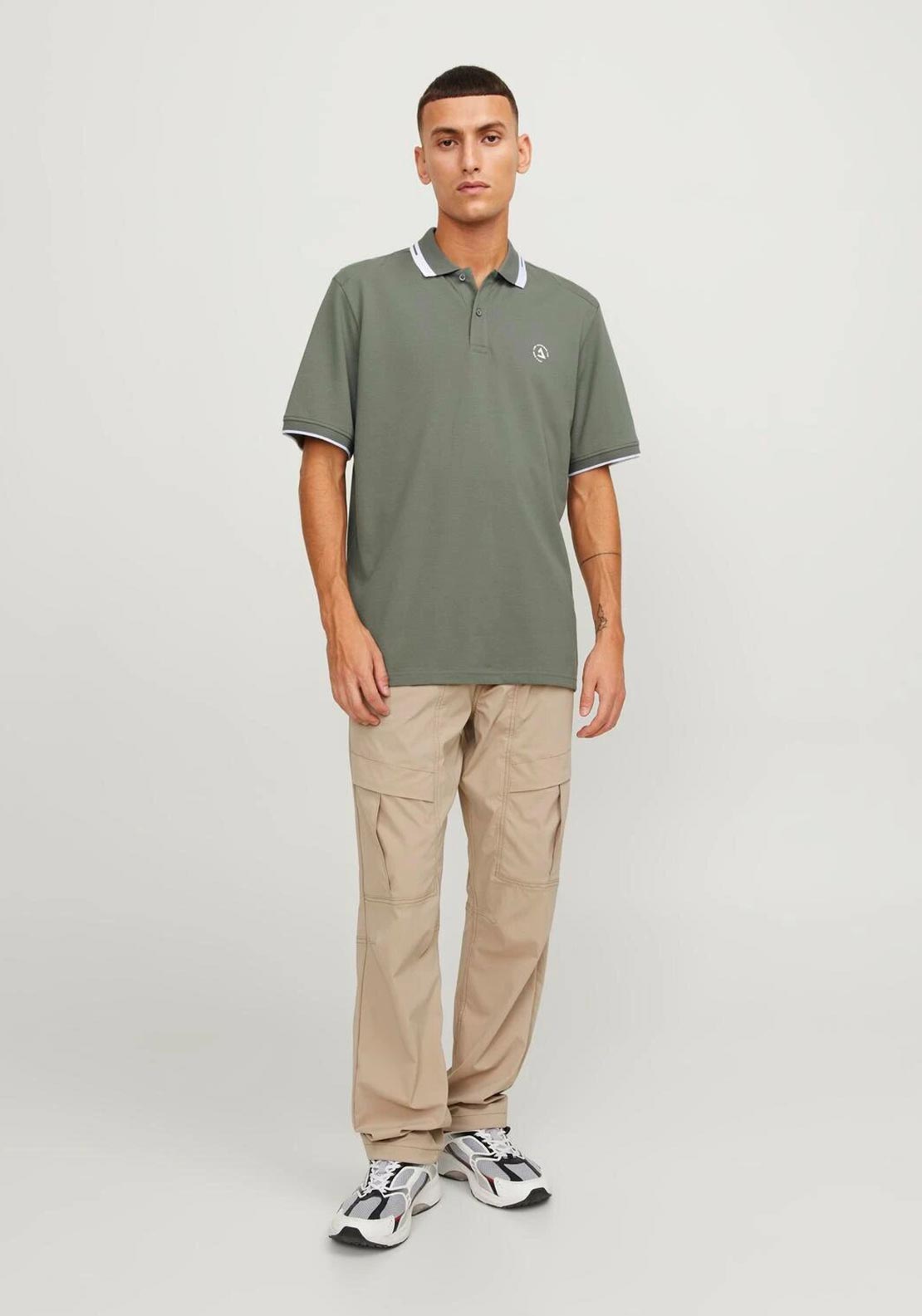 Jack & Jones Logo Polo Shirt, Agave Green