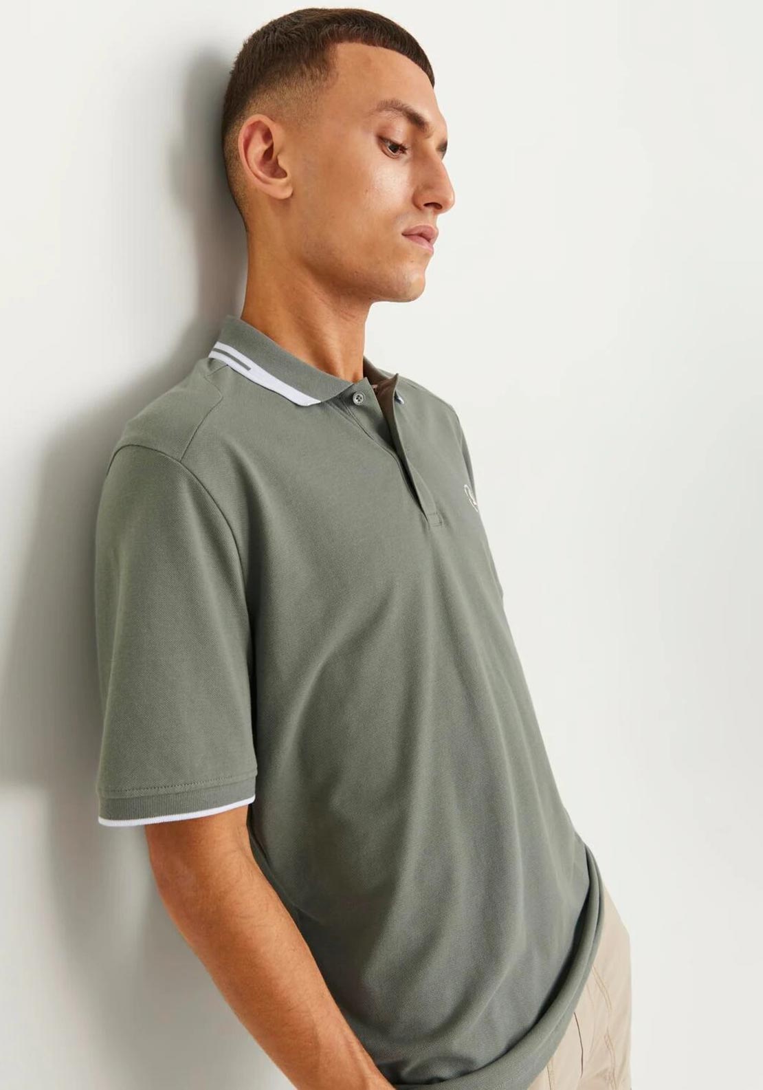 Jack & Jones Logo Polo Shirt, Agave Green
