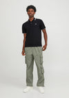Jack & Jones Logo Polo Shirt, Black