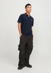 Jack & Jones Logo Polo Shirt, Navy Blazer