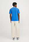 Jack & Jones Logo Polo Shirt, Blue Iolite
