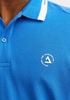 Jack & Jones Logo Polo Shirt, Blue Iolite
