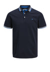 Jack & Jones Paulos Polo Shirt, Navy & Blue