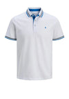 Jack & Jones Paulos Plain Polo Shirt, White