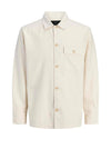 Jack & Jones Tyler Herringbone Overshirt, Beige