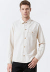 Jack & Jones Tyler Herringbone Overshirt, Beige