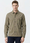 Jack & Jones Tyler Herringbone Overshirt, Smokey Olive Green