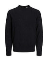 Jack & Jones Perfect Wool Blend Knit Sweater, Black