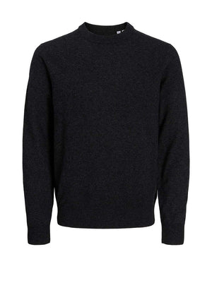 Jack & Jones Perfect Wool Blend Knit Sweater, Black