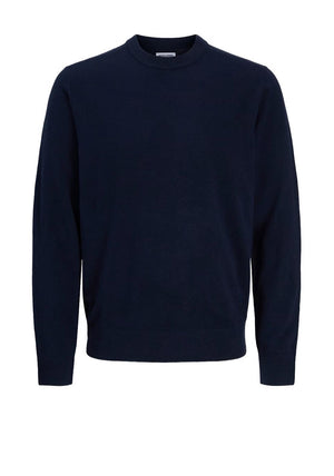 Jack & Jones Perfect Wool Blend Knit Sweater, Navy